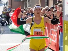 Cividale 1 Aprile 2013. Unesco Cities Marathon. il vincitore Ruggero Pertile. Telefoto copyright Petrussi Foto Press