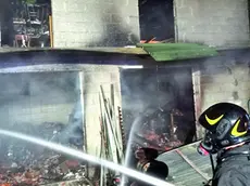 L’incendio è scoppiato in una rimessa non adiacente alla casa in via dei Prati a Spilimbergo