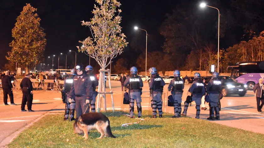 Udine 20 ottobre 2018 stadio entrata tifosi napoli Agenzia Petrussi foto Massimo Turco