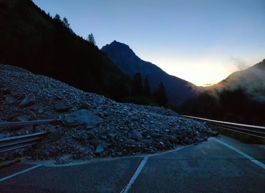 La frana in Val Pesarina