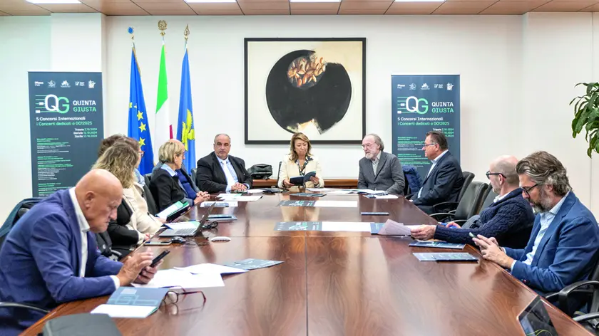 La presentazione nella sede della Regione a Udine dei tre appuntamenti di cinque concorsi