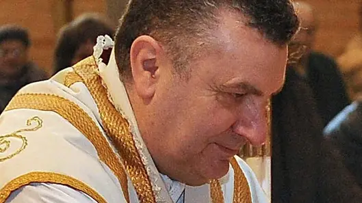 Udine 04 gennaio 2015 Chiesa San Paolino d'Aquileia. L'arcivescovo Andrea Bruno Mazzocato celebra la S. Messa domenicale in occasione della restituzione della reliquia di San Paolino alla parrocchia. Copyright Foto Petrussi / Ferraro Simone