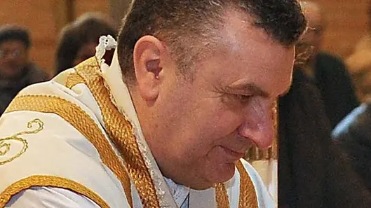 Udine 04 gennaio 2015 Chiesa San Paolino d'Aquileia. L'arcivescovo Andrea Bruno Mazzocato celebra la S. Messa domenicale in occasione della restituzione della reliquia di San Paolino alla parrocchia. Copyright Foto Petrussi / Ferraro Simone