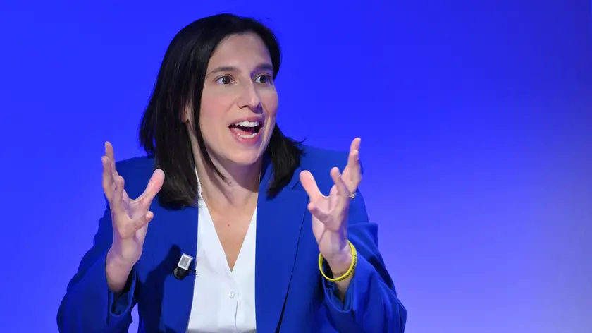 La segretaria del Pd Elly Schlein durante un forum all'ANSA, Roma, 03 giugno 2024. ANSA/ETTORE FERRARI