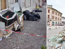 Cumuli di immondizia a Mortegliano: in centro e in periferia, davanti alle abitazioni ci sono coppi, ramaglie e materiale danneggiato dal maltempo
