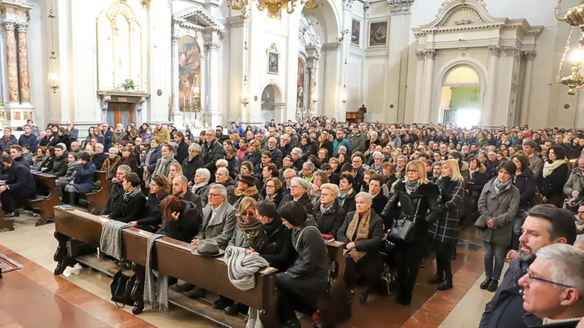 Tolmezzo 1 febbraio 2020. Funerale ragazza. © Foto Petrussi