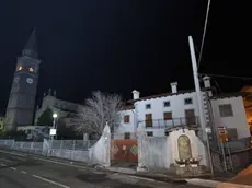 San Daniele 4 gennaio 2013. Chiesa e canonica a Muris di Ragogna. Telefoto copyright Petrussi Foto Press