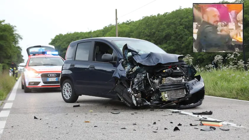 Scontro tra un’auto e una moto sulla 251 a San Leonardo Valcellina