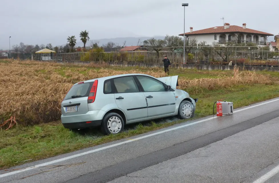San Daniele del Friuli 09 gennaio 2016 incidente © Petrussi Foto Press -Turco Massimo