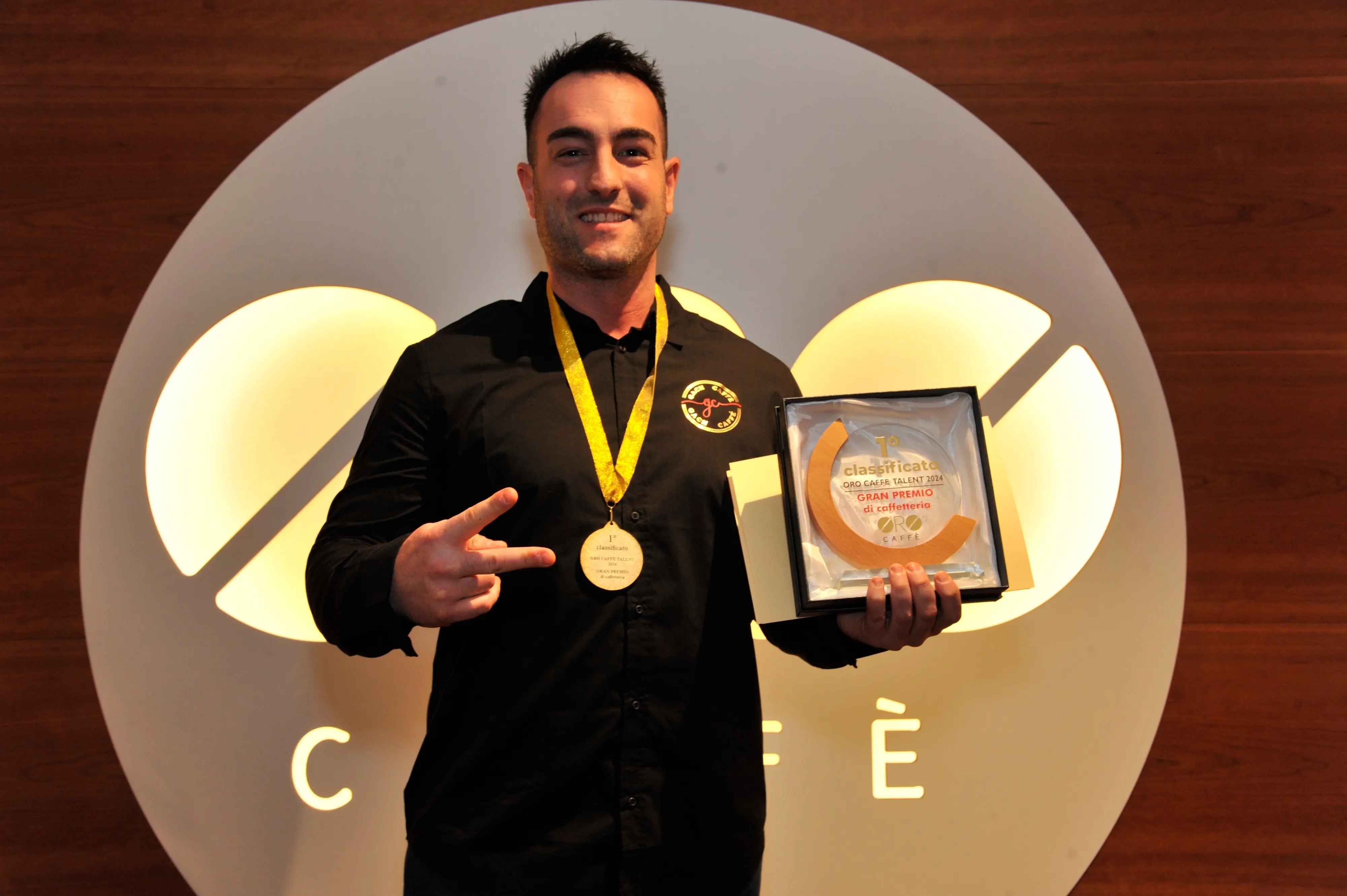 Mattia Virdis, vincitore del Gran Premio di caffetteria ORO CAFFÈ TALENT