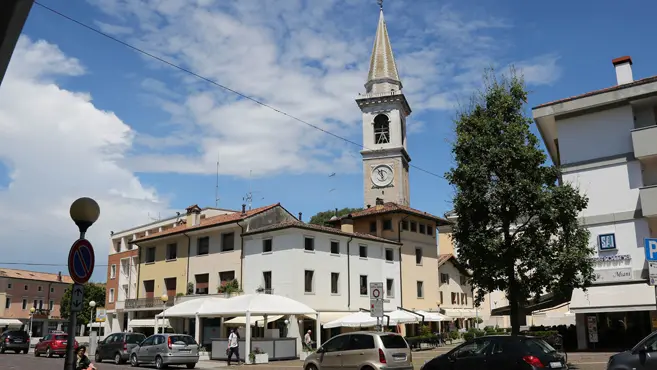 Codroipo 13 Giugno 2016. Municipio e vedute del paese sulla fusione dei comuni di Codroipo e Camino. Foto Petrussi Foto Press
