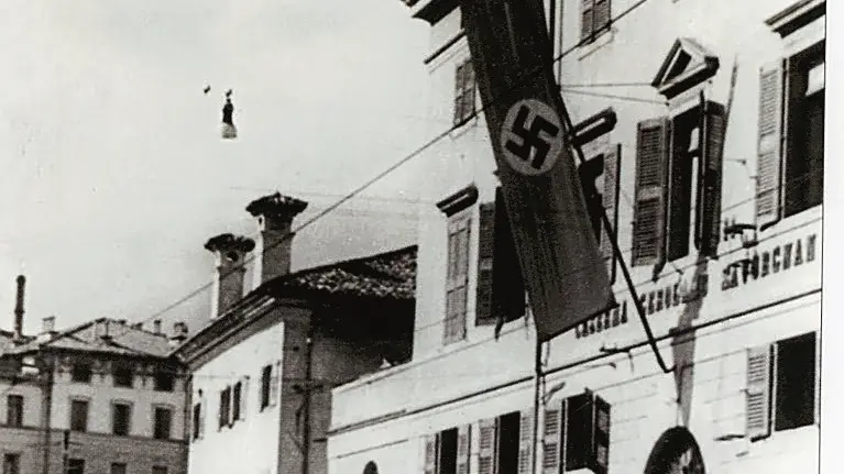 La sede del comando militare tedesco in via Aquileia a Udine