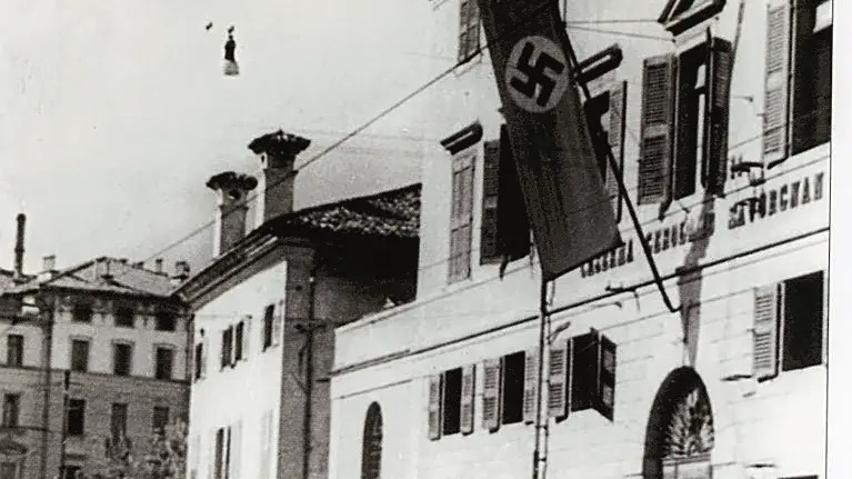 La sede del comando militare tedesco in via Aquileia a Udine