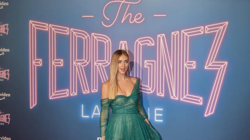 Italian fashion blogger, Chiara Ferragni, arrives for the premiere screening of “The Ferragnez - La Serie” in Milan, Italy, 02 December 2021. ANSA/MATTEO CORNER