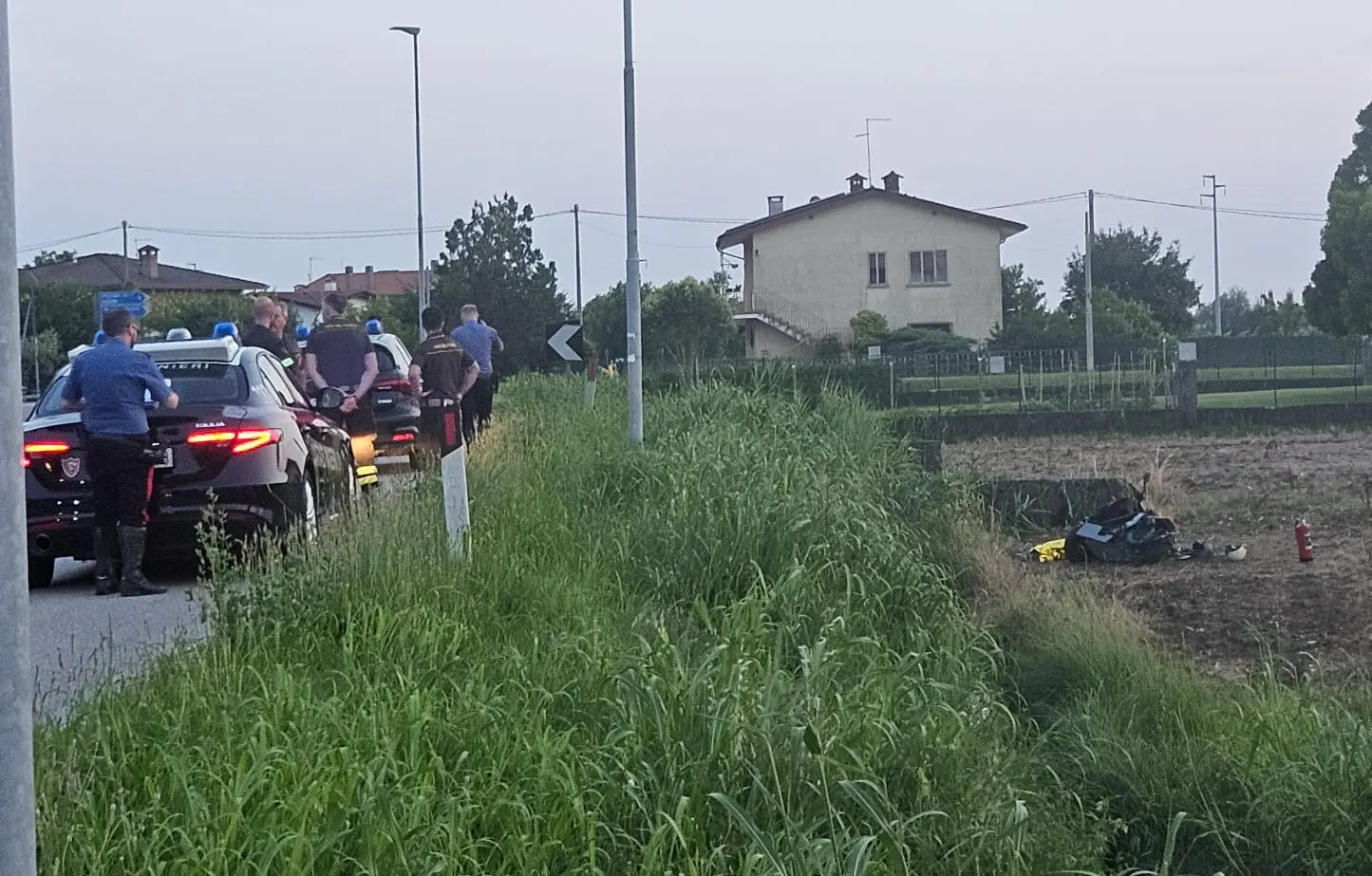I carabinieri intervenuti sul posto