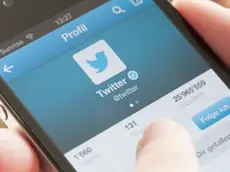 27 Oct 2013, Zürich, Switzerland --- Zurich, Switzerland. 27th October 2013 -- Close-up of a smartphone display showing the profile picture of Twitter's own Twitter account (In German language) . -- A planned initial public offering of Twitter Inc (Ticker symbol TWTR.N) is drawing high interest all over the world. The shares that are planned to be offered could raise up to billion capital for the San Francisco based social media company. --- Image by © Erik Tham/Demotix/Corbis