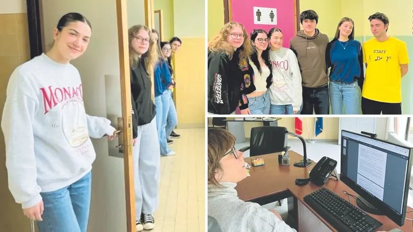 I liceali del Grigoletti hanno accolto con entusiasmo la disponibilità della dirigente Varin (nella foto in basso a destra) alle richieste no gender