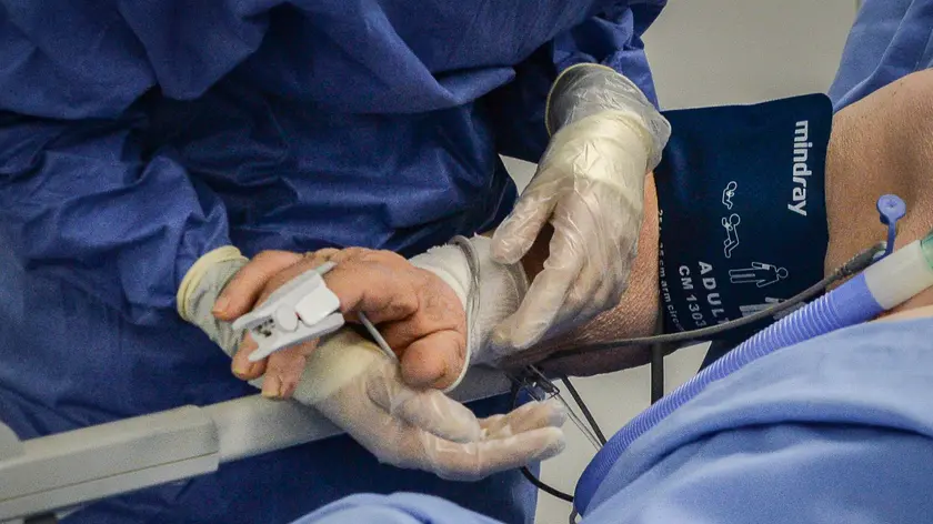 The new intensive therapy for the treatment of Coronavirus Covid-19 set up in the physiotherapy assistance gym of the Poliambilanza hospital in Brescia, Italy, 30 March 2020. ANSA/ANDREA FASANI