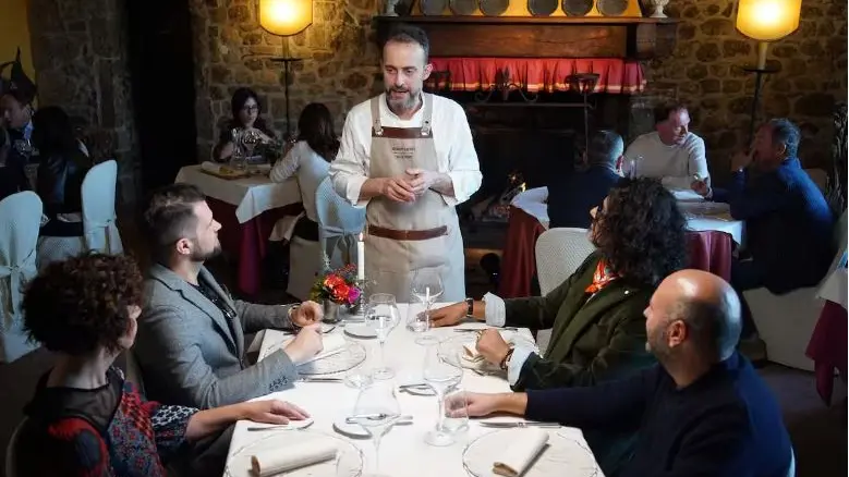 Il ristorante San Michele (foto Sky)