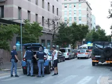 Le forze dell'ordine in via Roma a Udine