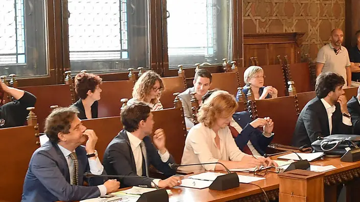 Udine 28 maggio 2018. Primo Consiglio Comunale Sindaco Fontanini. © Foto Petrussi