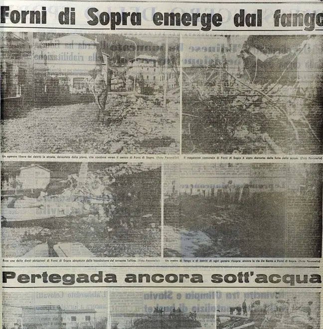 Udine 3 Novembre 2016. Pagine Mv sull'alluvione. © Foto Petrussi