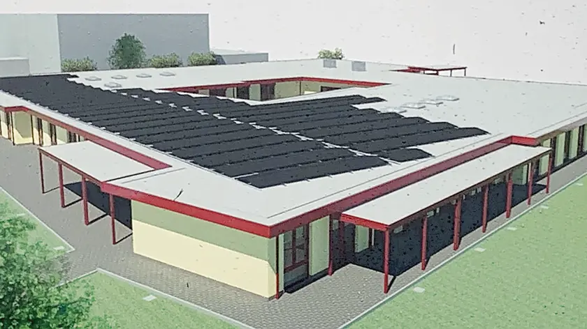 Il progetto del nuovo edificio scolastico che sorgerà al centro studi: avrà 21 aule e un basso fabbisogno energetico