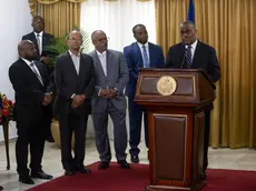 epa11388225 Haitian Prime Minister-designate Garry Conille speaks before the members of the Presidential council of transition during the official presentation of the extension of the decree of his designation in Port-Au-Prince, Haiti, 03 June 2024. Conille arrived in the country on 01 June from abroad to assume office in a nation plunged into an unprecedented socio-political crisis. Haiti is waiting for the arrival of the Multinational Mission to support the security, led by Kenia and with the support of the UN, with the finality to stop the violence in the caribbean country. EPA/ORLANDO BARRIA