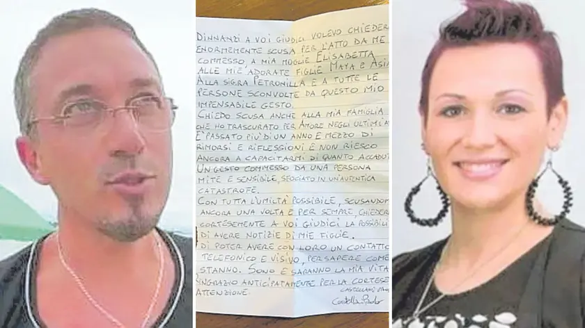 Paolo Castellani uccise la moglie Elisabetta Molaro nella notte tra il 14 e il 15 giugno 2022: al centro la lettera scritta da Castellani