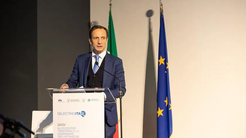Il governatore Fedriga nel corso del suo intervento