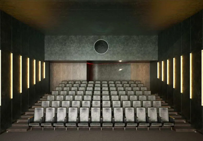 Un’istantanea del progetto del Centrale e di come sarà una delle nuove sale del cinema
