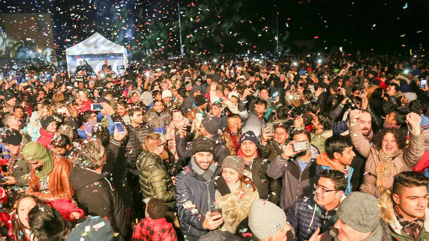 Udine 31 Dicembre 2017. Capodanno 2018. © Foto Petrussi