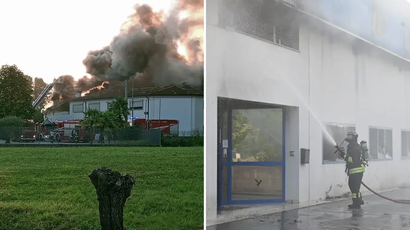 L'intervento dei vigili del fuoco