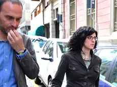 Udine 16 Aprile 2012. Procura della Repubblica. Interrogatorio bancaria accusata di appropriazione indebita . Telefoto Copyright Petrussi Foto Press