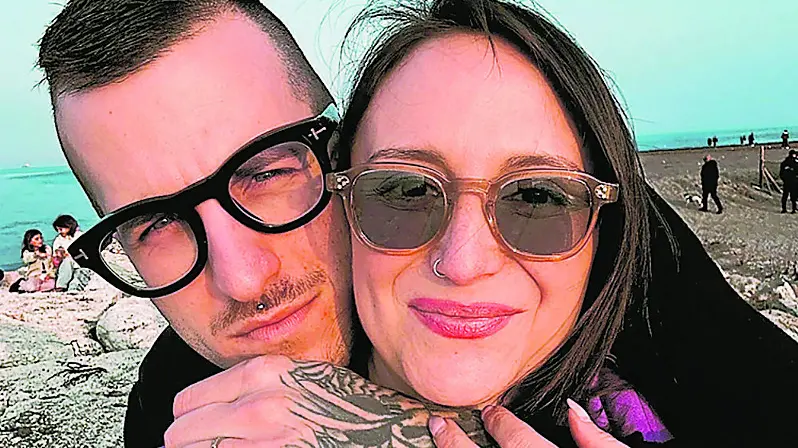 Giulio Stoppa e la compagna Valentina Urli in un momento felice