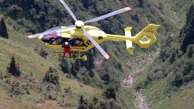 Pularo 15 Luglio 2015. Monte Zermula luogo e recupero salma caduta mortale alpinista. © Petrussi Foto Press