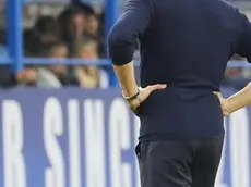 Udinese's coach team Julio Velazquez reacts during the Italian Serie A soccer match between Empoli and Udinese at Carlo Castellani stadium in Empoli, 11 November 2018. ANSA / Fabio Muzzi