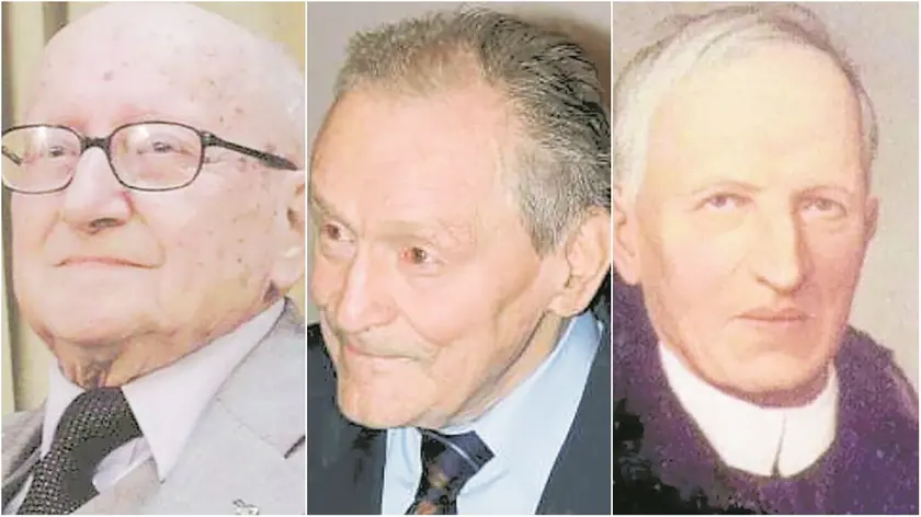 Da sinistra: Gianfranco d’Aronco, Aurelio Cantoni e Jacopo Pirona