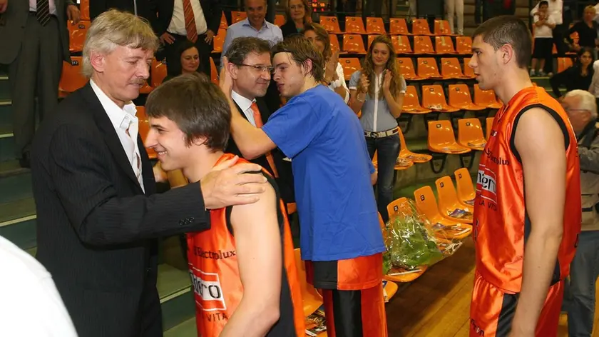 Udine 10 Maggio 2009. Basker A1. Snaidero-Rieti .Telefoto copyright Diego Petrussi/Foto Agency Anteprima