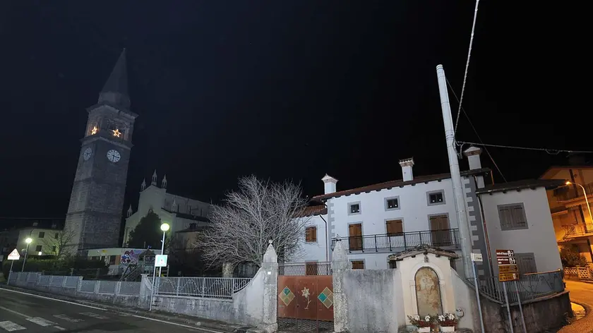 San Daniele 4 gennaio 2013. Chiesa e canonica a Muris di Ragogna. Telefoto copyright Petrussi Foto Press