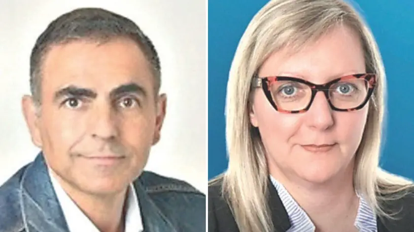 Il sindaco Fabrizio Mattiussi e la consigliera Angela Piantoni