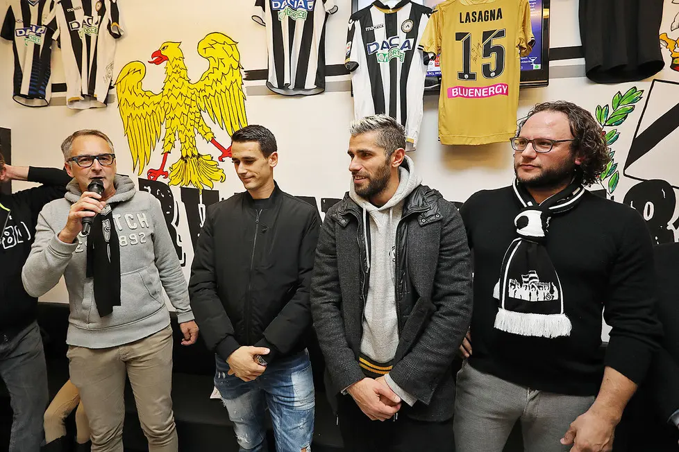 Udine 22 Novembre 2018 Inaugurazione locale tifosi curva nord © Petrussi - Bressanutti