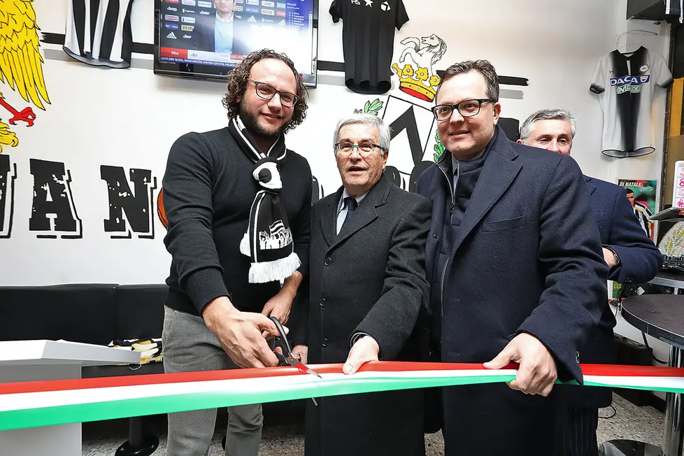 Udine 22 Novembre 2018 Inaugurazione locale tifosi curva nord © Petrussi - Bressanutti