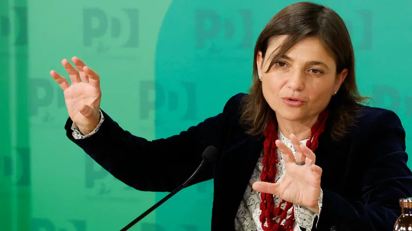 Debora Serracchiani durante l’incontro organizzato dal PD dal titolo ‘Emergenza carcere, la svolta necessaria’, Roma, 8 febbraio 2024. ANSA/FABIO FRUSTACI