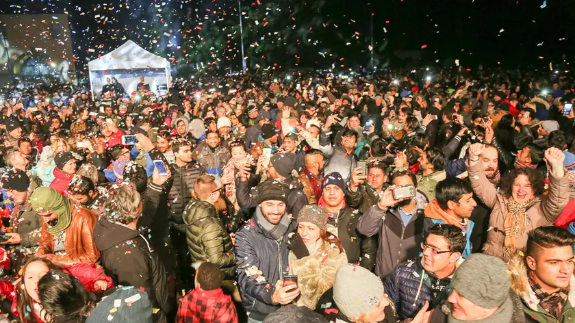 Udine 31 Dicembre 2017. Capodanno 2018. © Foto Petrussi