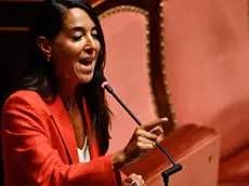 La capogruppo di Forza Italia in Senato, Licia Ronzulli, durante l'informativa in Senato sul reddito di cittadinanza, Roma, 3 agosto 2023. ANSA/RICCARDO ANTIMIANI