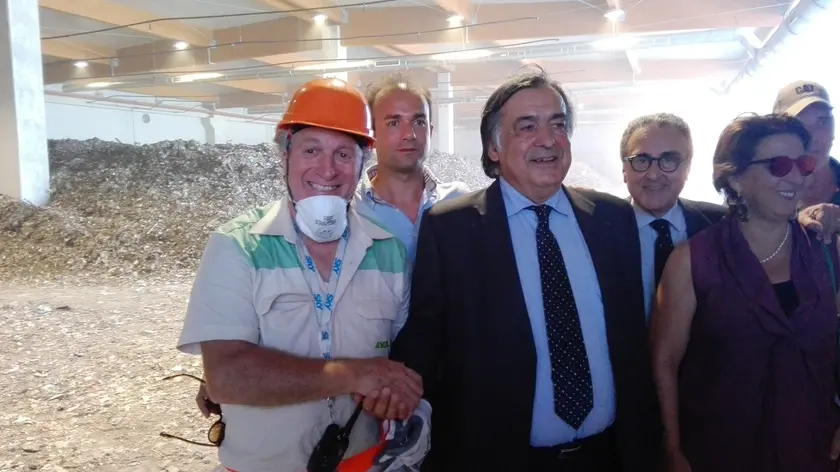 Rifiuti Palermo, visita Orlando a Bellolampo