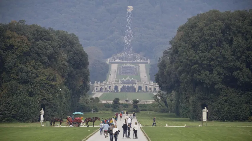 A view of the Garden of the Royal Palace of Caserta (Reggia di Caserta) after restoration work of external and internal facades of the Palace, Caserta, southern Italy, 24 November 2016. The Royal Palace, symbol of Caserta and a UNESCO World Heritage Site since 1997, is one of the most important monuments of the Italian artistic heritage. ANSA/ CESARE ABBATE