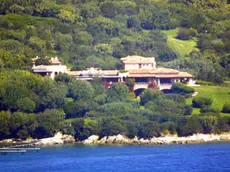 Veduta esterna di villa ''La Certosa '' a Porto Rotondo, Sassari, 12 Agosto 2003. ANSA / ANTONELLO ZAPPADU