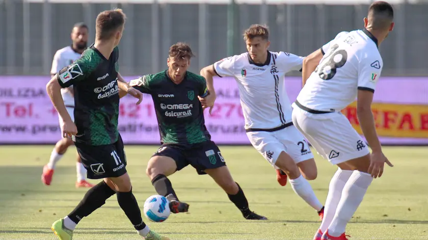 Lignano 13 Agosto 2021. Coppa Italia. Pordenone La Spezia. © Foto Petrussi